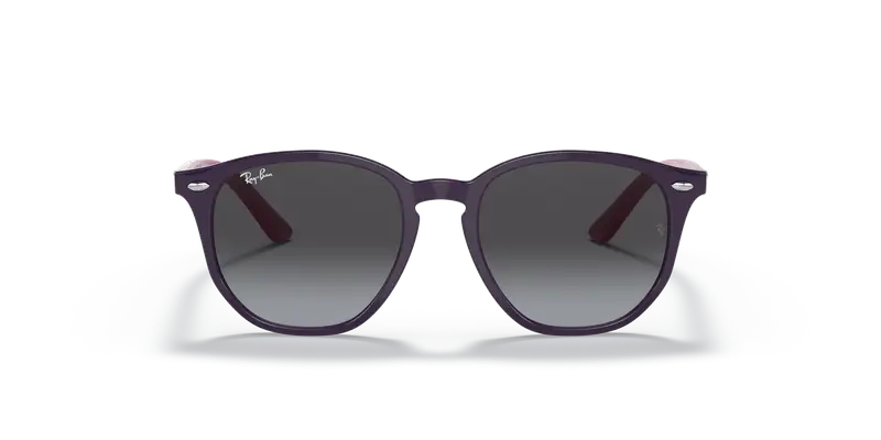 Ray - Ban Bambino RJ9070S 70218G Occhiali da sole Iniettato Viola Grigio Geometrica Normale Sfumato miniatura 2
