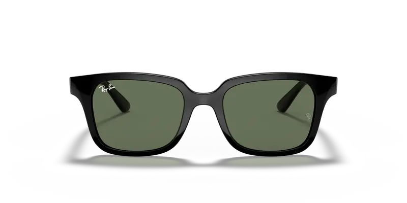 Ray - Ban Bambino RJ9071S 100/71 Occhiali da sole Iniettato Nero Verde Squadrata Normale miniatura 2
