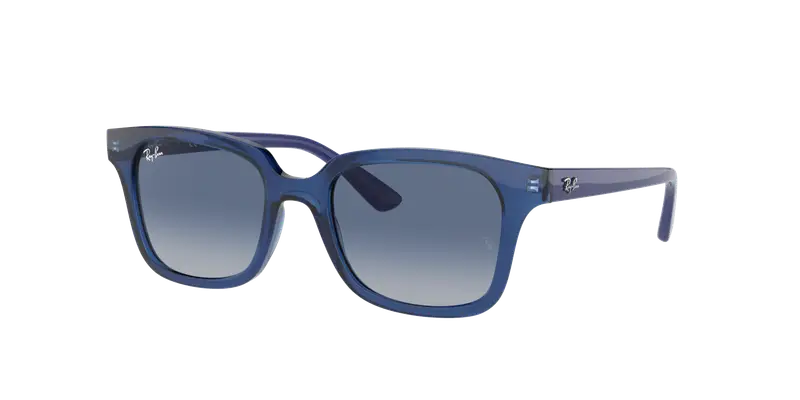 Ray - Ban Bambino RJ9071S 70624L Occhiali da sole Iniettato Blu Blu Squadrata Normale Sfumato