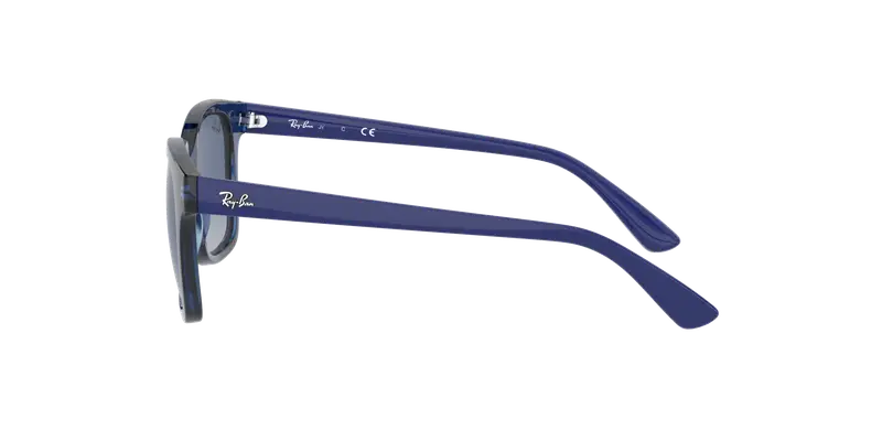 Ray - Ban Bambino RJ9071S 70624L Occhiali da sole Iniettato Blu Blu Squadrata Normale Sfumato miniatura 2