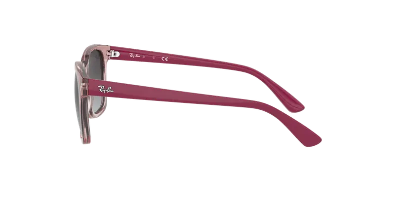 Ray - Ban Bambino RJ9071S 70678G Occhiali da sole Iniettato Rosa Grigio Squadrata Normale Sfumato miniatura 2
