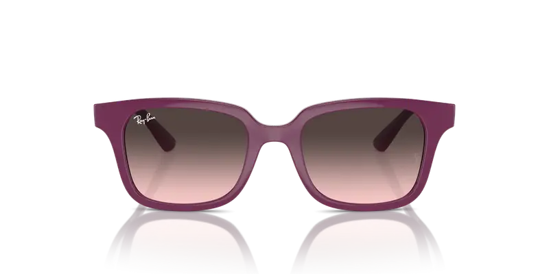Ray - Ban Bambino RJ9071S 716246 Occhiali da sole Iniettato Viola Rosa Squadrata Normale miniatura 2