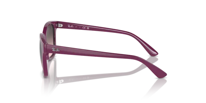 Ray - Ban Bambino RJ9071S 716246 Occhiali da sole Iniettato Viola Rosa Squadrata Normale miniatura 3