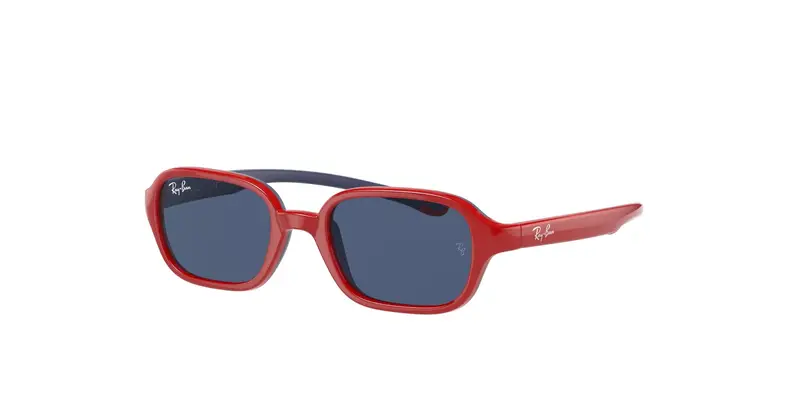 Ray - Ban Bambino RJ9074S  709380 Occhiali da sole Iniettato Rosso Blu Squadrata Normale