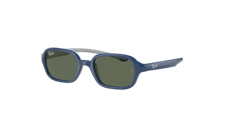 Ray - Ban Bambino RJ9074S 709671 Occhiali da sole Iniettato Blu Verde Squadrata Normale