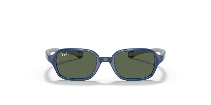 Ray - Ban Bambino RJ9074S 709671 Occhiali da sole Iniettato Blu Verde Squadrata Normale miniatura 2