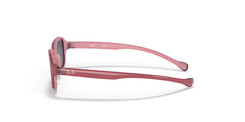 Ray - Ban Bambino RJ9074S 709887 Occhiali da sole Iniettato Rosa Grigio Squadrata Normale miniatura 3