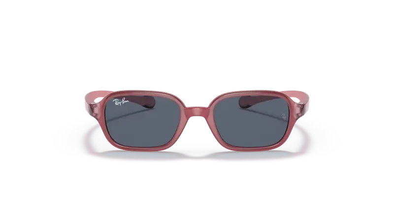 Ray - Ban Bambino RJ9074S 709887 Occhiali da sole Iniettato Rosa Grigio Squadrata Normale miniatura 2