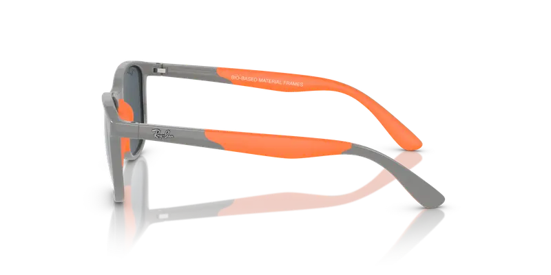 Ray - Ban Bambino RJ9077S 713355 Occhiali da sole Iniettato Grigio Blu Squadrata Normale Specchiato miniatura 3