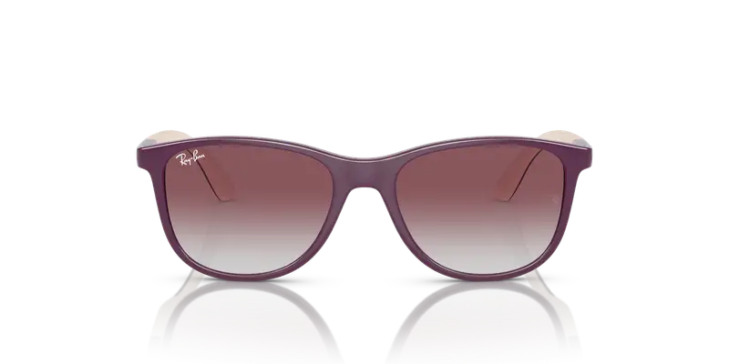 Ray - Ban Bambino RJ9077S 71348G Occhiali da sole Iniettato Rosa Grigio Squadrata Normale Sfumato miniatura 2