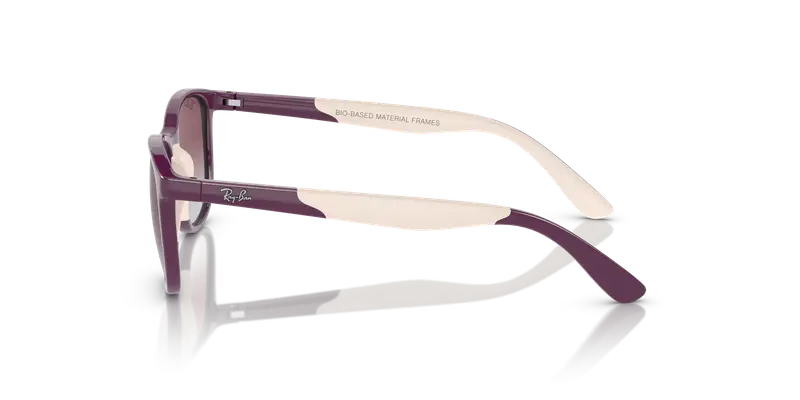 Ray - Ban Bambino RJ9077S 71348G Occhiali da sole Iniettato Rosa Grigio Squadrata Normale Sfumato miniatura 3