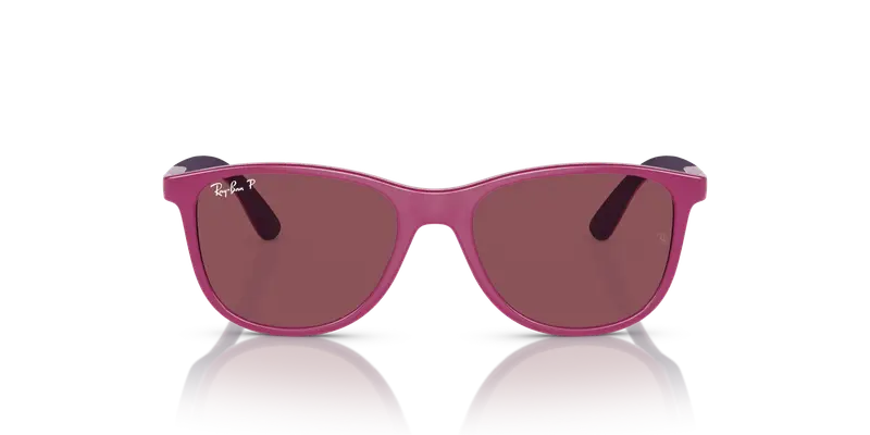 Ray - Ban Bambino RJ9077S 71495Q Occhiali da sole Iniettato Rosa Viola Squadrata Polarizzata miniatura 2
