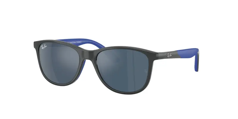 Ray - Ban Bambino RJ9077S  715155 Occhiali da sole Iniettato Grigio Blu Squadrata Specchiate