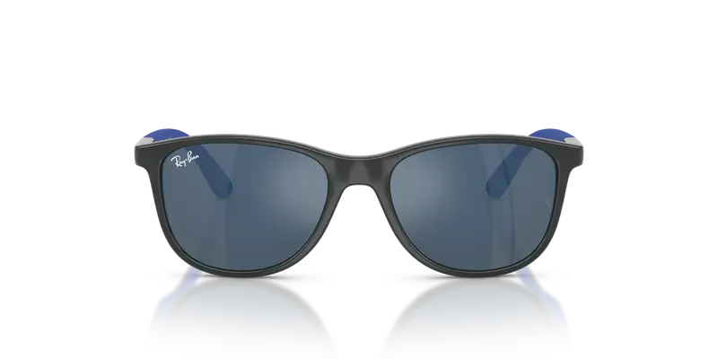 Ray - Ban Bambino RJ9077S 715155 Occhiali da sole Iniettato Grigio Blu Squadrata Specchiate miniatura 2