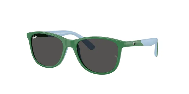 Ray - Ban Bambino RJ9077S  718887 Occhiali da sole Iniettato Blu Grigio Squadrata Normale