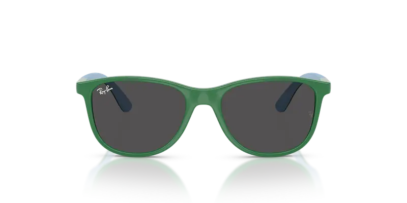 Ray - Ban Bambino RJ9077S 718887 Occhiali da sole Iniettato Blu Grigio Squadrata Normale miniatura 2