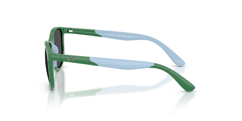 Ray - Ban Bambino RJ9077S 718887 Occhiali da sole Iniettato Blu Grigio Squadrata Normale miniatura 3