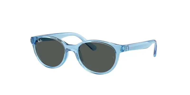 Ray - Ban Bambino RJ9080S 716887 Occhiali da sole Iniettato Blu Grigio Squadrata Normale