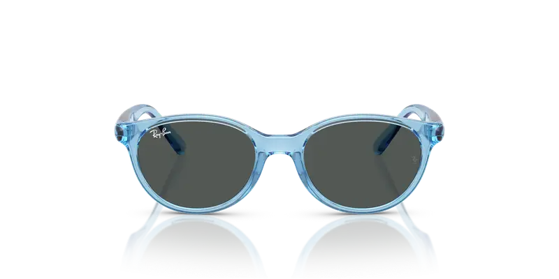 Ray - Ban Bambino RJ9080S 716887 Occhiali da sole Iniettato Blu Grigio Squadrata Normale miniatura 2
