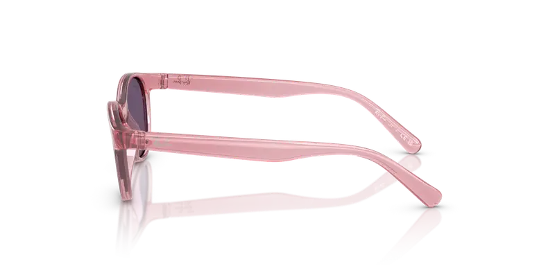 Ray - Ban Bambino RJ9080S 71691A Occhiali da sole Iniettato Rosa Viola Squadrata Normale miniatura 3