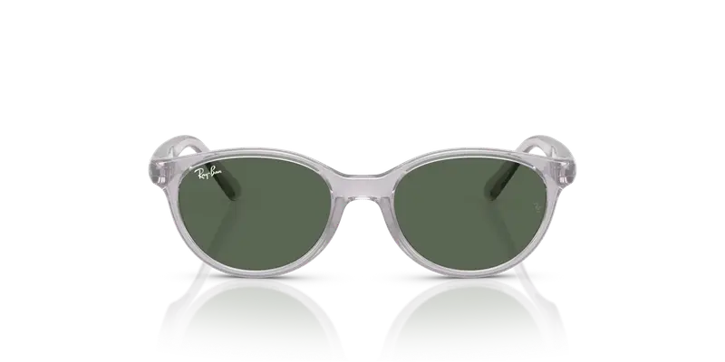 Ray - Ban Bambino RJ9080S 717171 Occhiali da sole Iniettato Grigio Verde Squadrata Normale miniatura 2