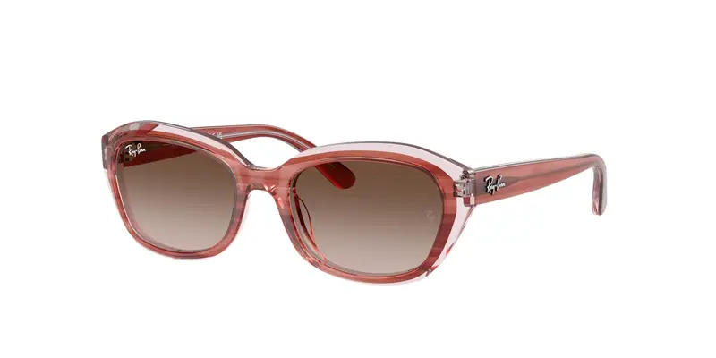 Ray - Ban Bambino RJ9081S  717313 Occhiali da sole Acetato Rosa Marrone Geometrica Normale Sfumato