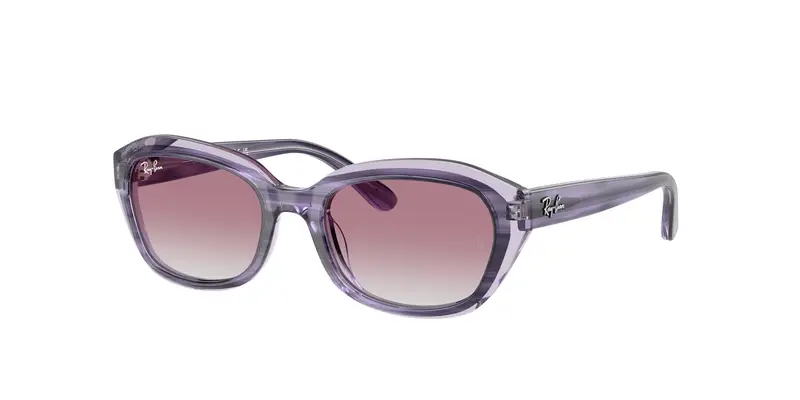 Ray - Ban Bambino RJ9081S  71748G Occhiali da sole Acetato Viola Viola Geometrica Normale Sfumato