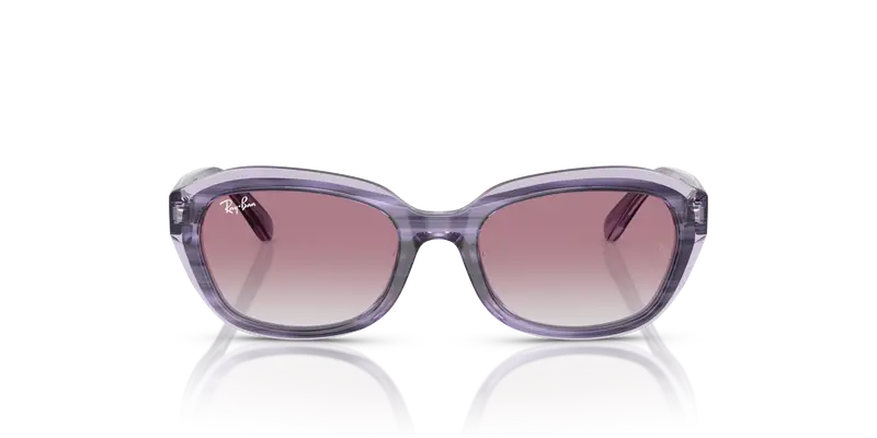 Ray - Ban Bambino RJ9081S 71748G Occhiali da sole Acetato Viola Viola Geometrica Normale Sfumato miniatura 2