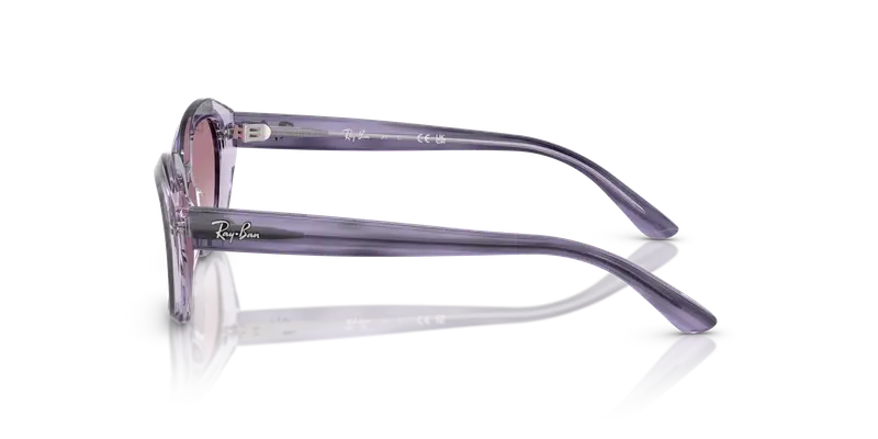 Ray - Ban Bambino RJ9081S 71748G Occhiali da sole Acetato Viola Viola Geometrica Normale Sfumato miniatura 3