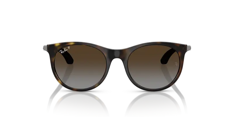 Ray - Ban Bambino RJ9082S 7182T5 Occhiali da sole Nylon Tartaruga Marrone Pantos Polarizzata miniatura 2