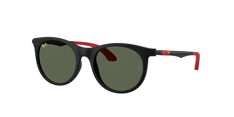 Ray - Ban Bambino RJ9082S  718371 Occhiali da sole Nylon Nero Verde Pantos Normale
