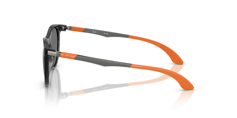 Ray - Ban Bambino RJ9082S 71856G Occhiali da sole Nylon Grigio Grigio Pantos Specchiate miniatura 3