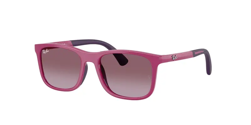 Ray - Ban Bambino RJ9084S  71498H Occhiali da sole Iniettato Viola Viola Squadrata Normale Sfumato
