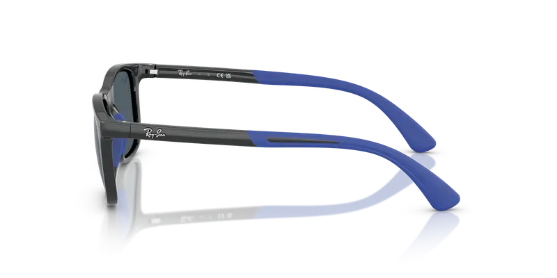 Ray - Ban Bambino RJ9084S 715155 Occhiali da sole Iniettato Grigio Blu Squadrata Specchiate miniatura 3