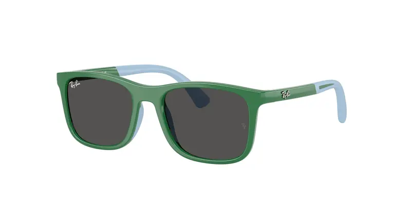 Ray - Ban Bambino RJ9084S  718887 Occhiali da sole Iniettato Blu Grigio Squadrata Normale