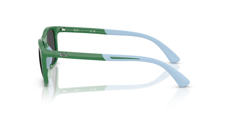 Ray - Ban Bambino RJ9084S 718887 Occhiali da sole Iniettato Blu Grigio Squadrata Normale miniatura 3