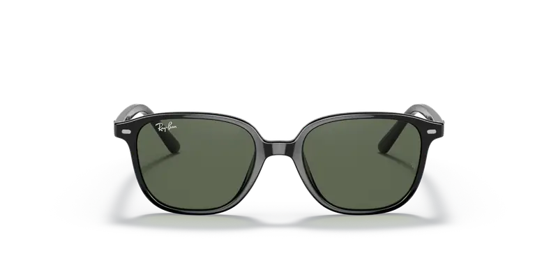 Ray - Ban Bambino RJ9093S JUNIOR LEONARD 100/71 Occhiali da sole Iniettato Nero Verde Squadrata Normale miniatura 2