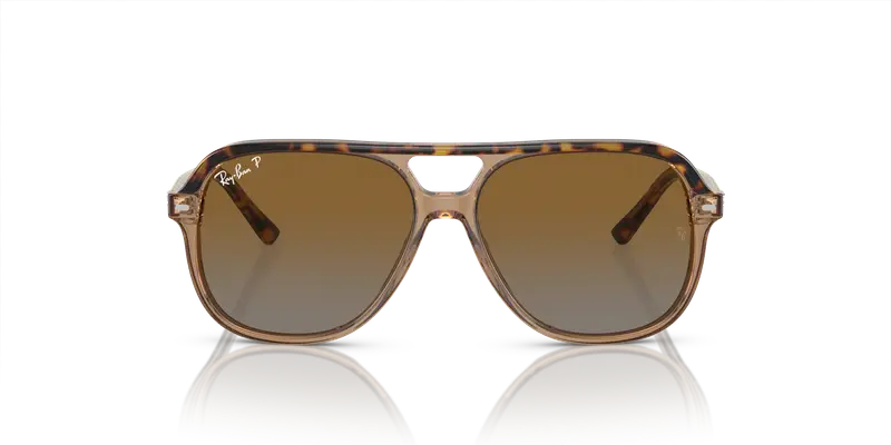 Ray - Ban Bambino RJ9096S JUNIOR BILL 7152T5 Occhiali da sole Acetato Oro Marrone Squadrata Polarizzata miniatura 2