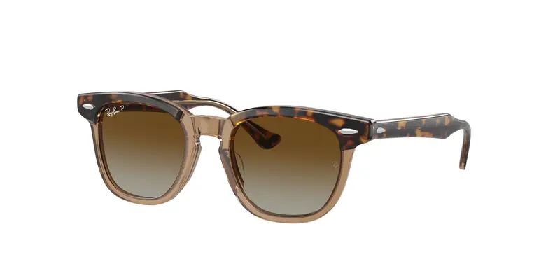 Ray - Ban Bambino RJ9098S 7152T5 Occhiali da sole Acetato Marrone Marrone Squadrata Polarizzata Sfumato
