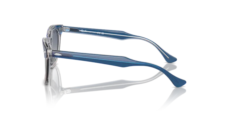 Ray - Ban Bambino RJ9098S 71554L Occhiali da sole Acetato Blu Grigio Squadrata Normale Sfumato miniatura 3