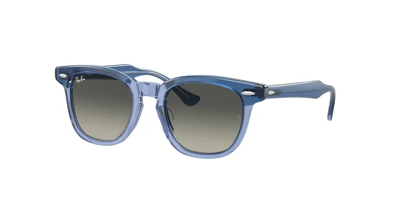 Ray - Ban Bambino RJ9098S 715911 Occhiali da sole Acetato Marrone Grigio Squadrata Normale Sfumato
