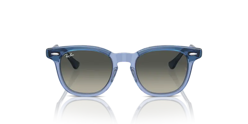 Ray - Ban Bambino RJ9098S 715911 Occhiali da sole Acetato Marrone Grigio Squadrata Normale Sfumato miniatura 2
