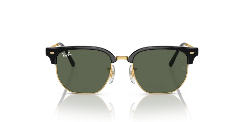 Ray - Ban Bambino RJ9116S JUNIOR NEW CLUBMASTER 100/71 Occhiali da sole Iniettato Nero Verde Geometrica Normale miniatura 2
