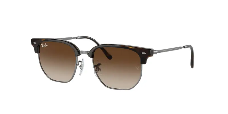 Ray - Ban Bambino RJ9116S JUNIOR NEW CLUBMASTER 152/13 Occhiali da sole Iniettato Tartaruga Marrone Geometrica Normale Sfumato