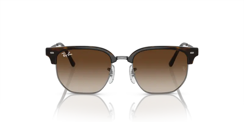 Ray - Ban Bambino RJ9116S JUNIOR NEW CLUBMASTER 152/13 Occhiali da sole Iniettato Tartaruga Marrone Geometrica Normale Sfumato miniatura 2
