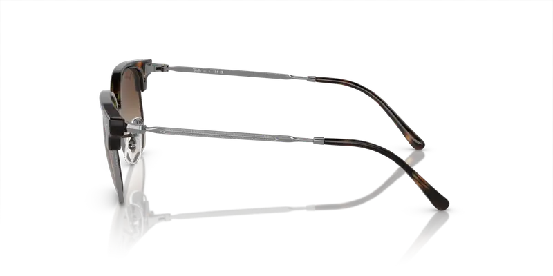 Ray - Ban Bambino RJ9116S JUNIOR NEW CLUBMASTER 152/13 Occhiali da sole Iniettato Tartaruga Marrone Geometrica Normale Sfumato miniatura 3