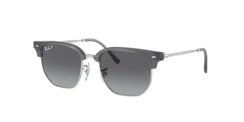 Ray - Ban Bambino RJ9116S JUNIOR NEW CLUBMASTER 7134T3 Occhiali da sole Iniettato Blu Grigio Geometrica Polarizzata Sfumato