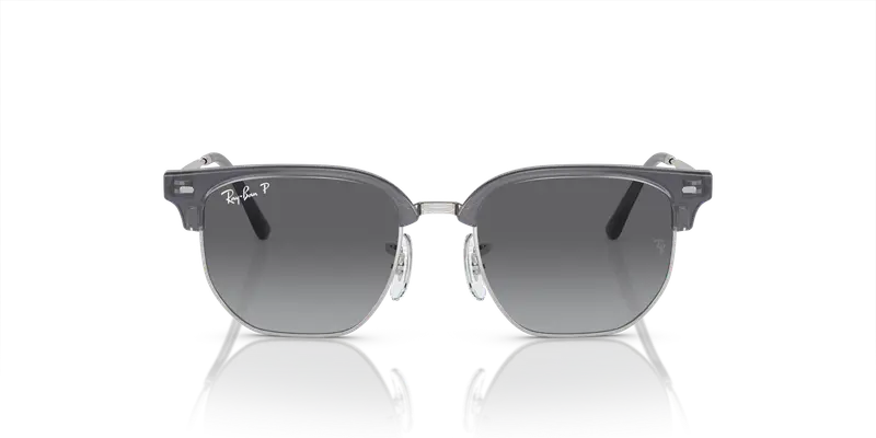 Ray - Ban Bambino RJ9116S JUNIOR NEW CLUBMASTER 7134T3 Occhiali da sole Iniettato Blu Grigio Geometrica Polarizzata Sfumato miniatura 2