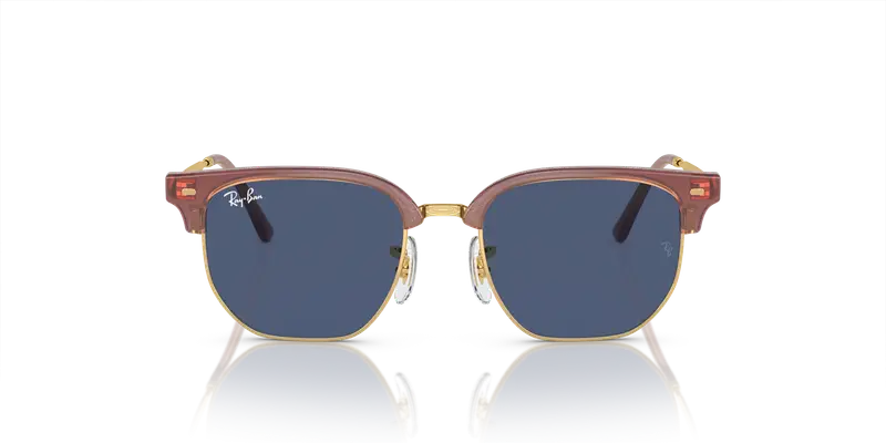 Ray - Ban Bambino RJ9116S JUNIOR NEW CLUBMASTER 715680 Occhiali da sole Iniettato Rosa Blu Geometrica Normale miniatura 2