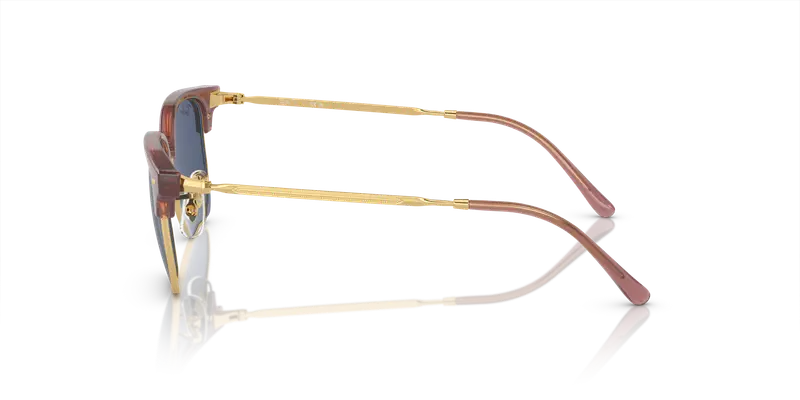 Ray - Ban Bambino RJ9116S JUNIOR NEW CLUBMASTER 715680 Occhiali da sole Iniettato Rosa Blu Geometrica Normale miniatura 3